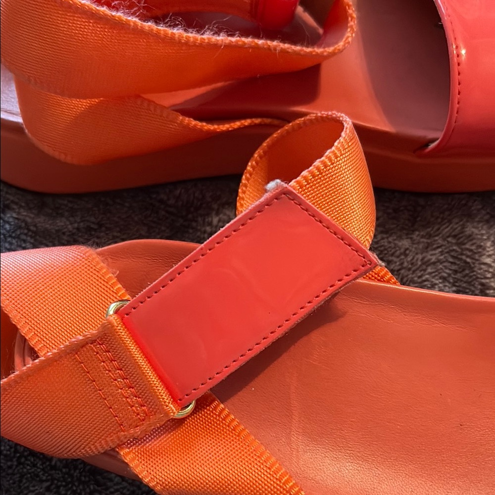 UGG Orange Sandals Modern Minimalist Design - Picture 3 of 5